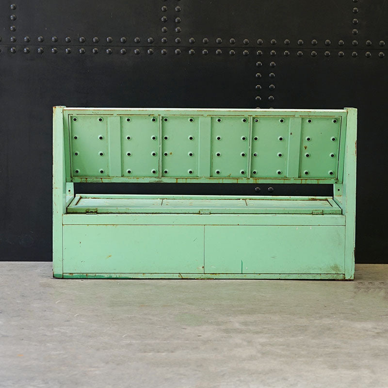 INS Viraat (R22) Stowage Bench Large – Pale Green Trinity Marine
