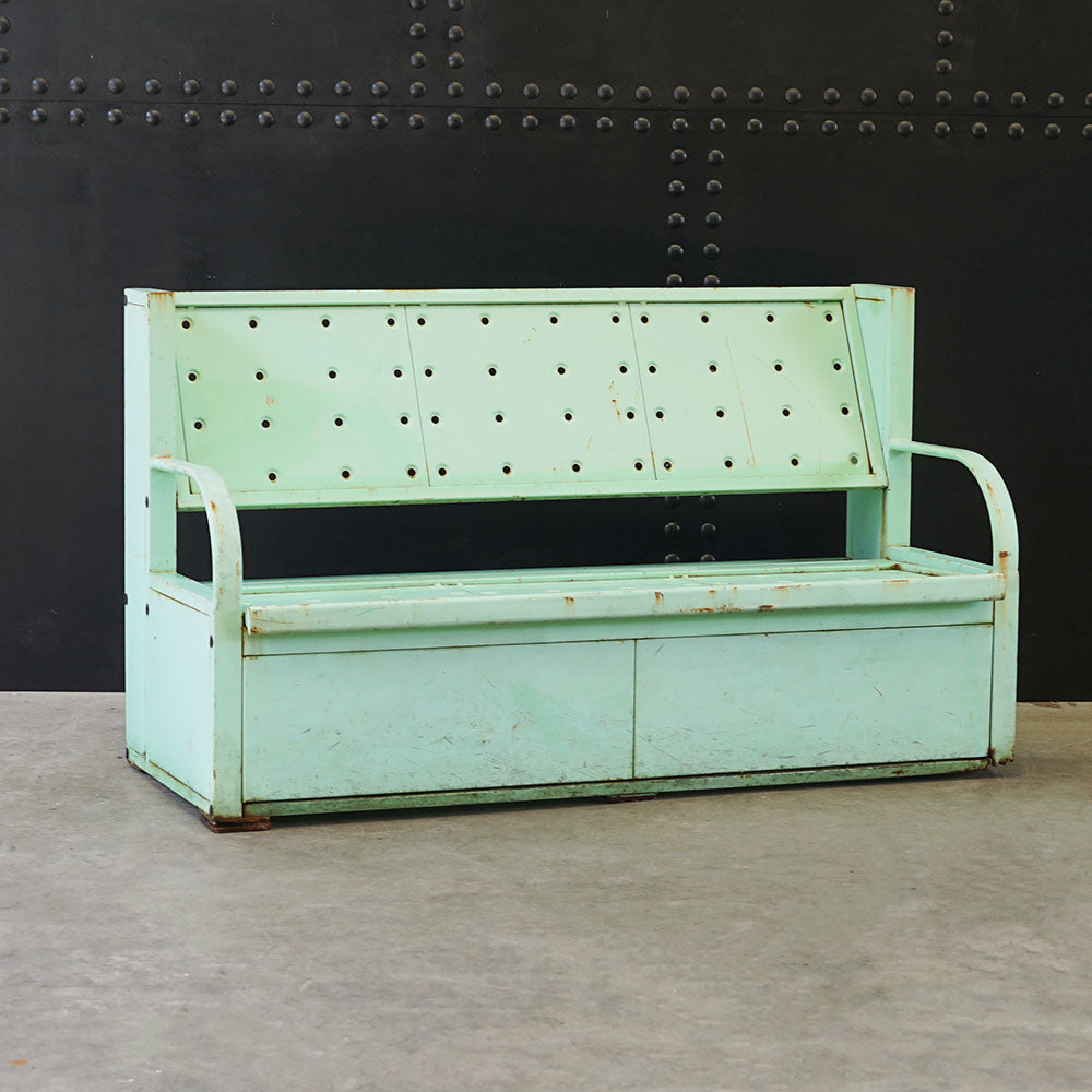INS Viraat (R22) Stowage Bench Large – Pale Green Trinity Marine