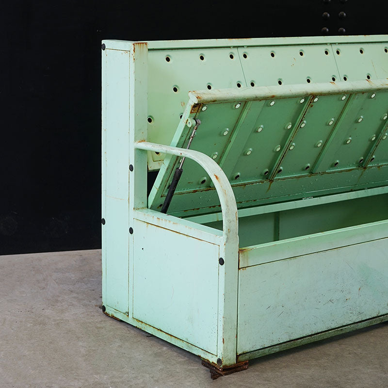 INS Viraat (R22) Stowage Bench Large – Pale Green Trinity Marine