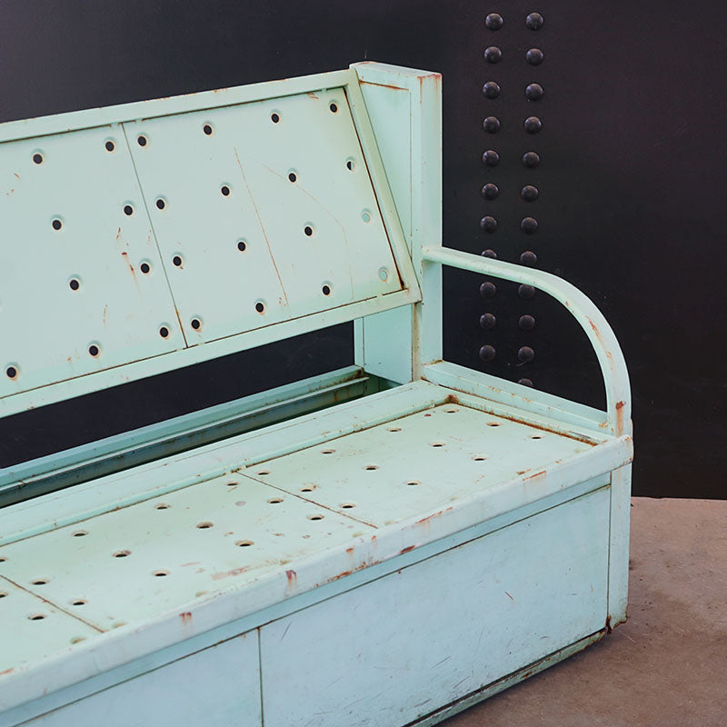 INS Viraat (R22) Stowage Bench Large – Pale Green Trinity Marine