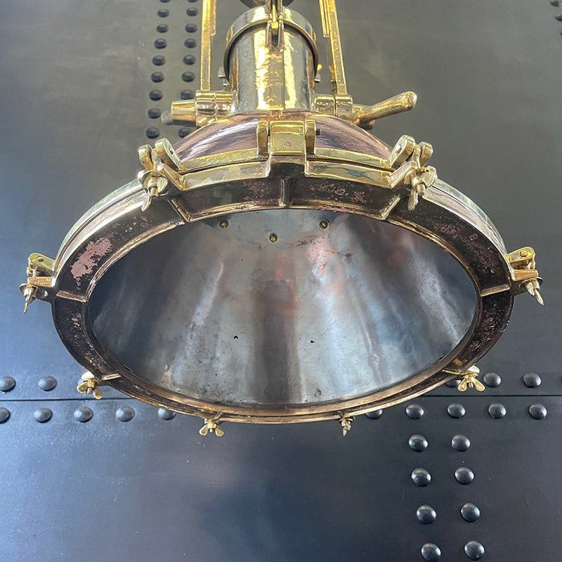 Iconic Reclaimed Smooth Copper Cargo Pendant Trinity Marine