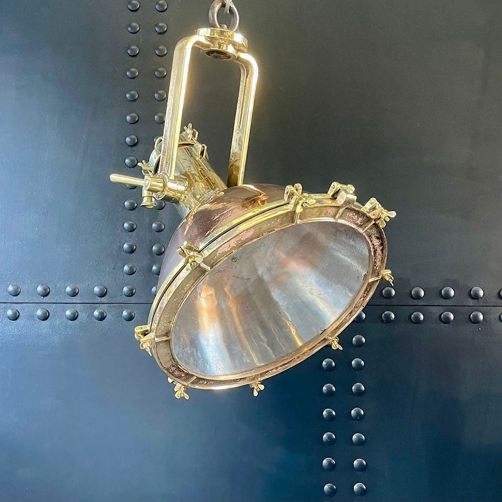 Iconic Reclaimed Smooth Copper Cargo Pendant Trinity Marine