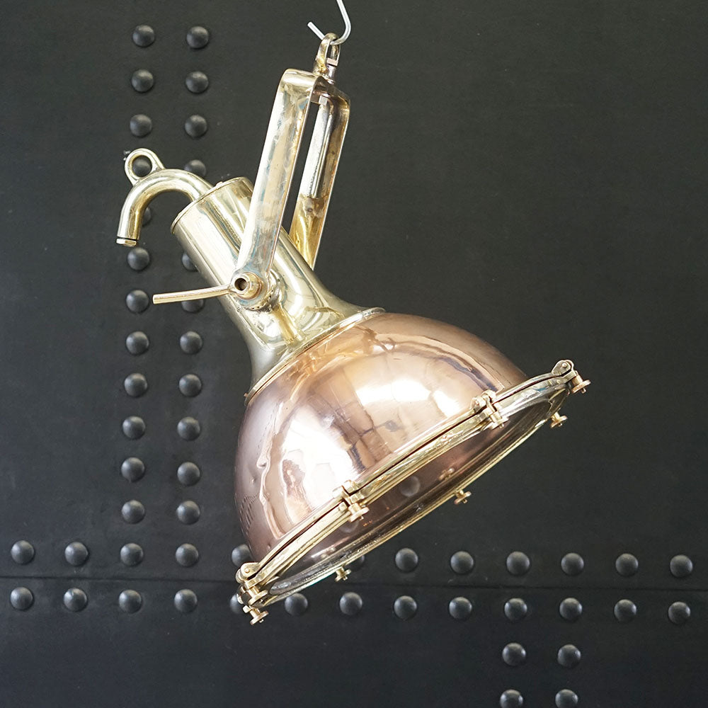 Iconic Reclaimed Smooth Copper Cargo Pendant Trinity Marine