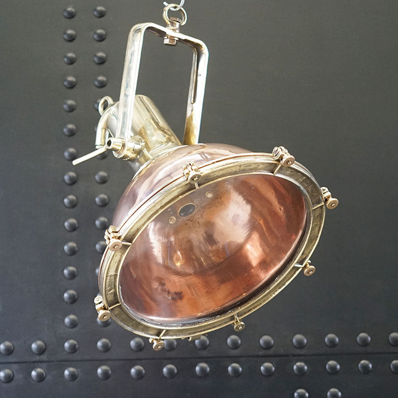 Iconic Reclaimed Smooth Copper Cargo Pendant Trinity Marine