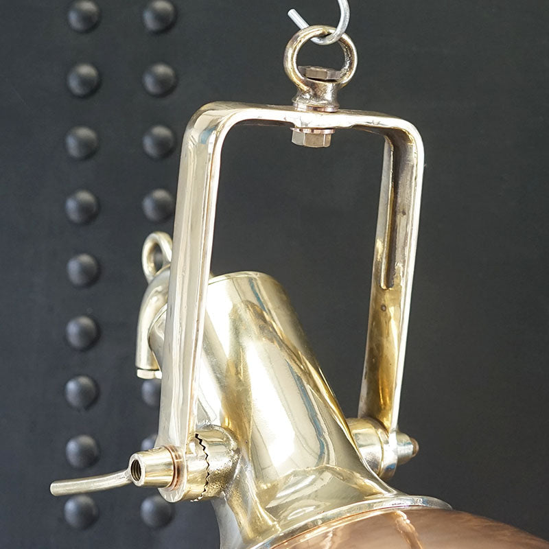 Iconic Reclaimed Smooth Copper Cargo Pendant Trinity Marine
