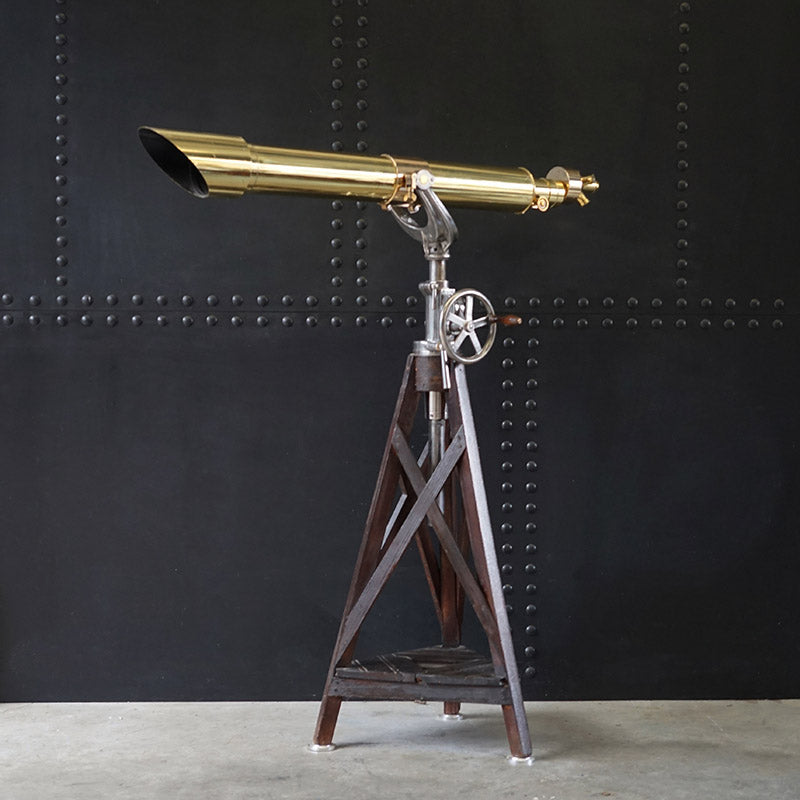 Incredible Zeiss 110mm Triple Turret Telescope C.1910 Trinity Marine