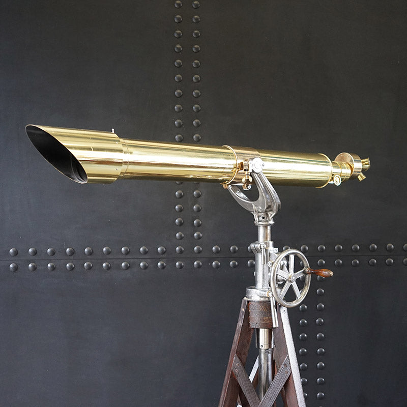 Incredible Zeiss 110mm Triple Turret Telescope C.1910 Trinity Marine