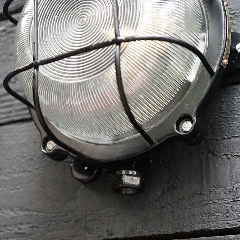 MV Excel | Marine Caged Bulkhead Light - Black Trinity Marine