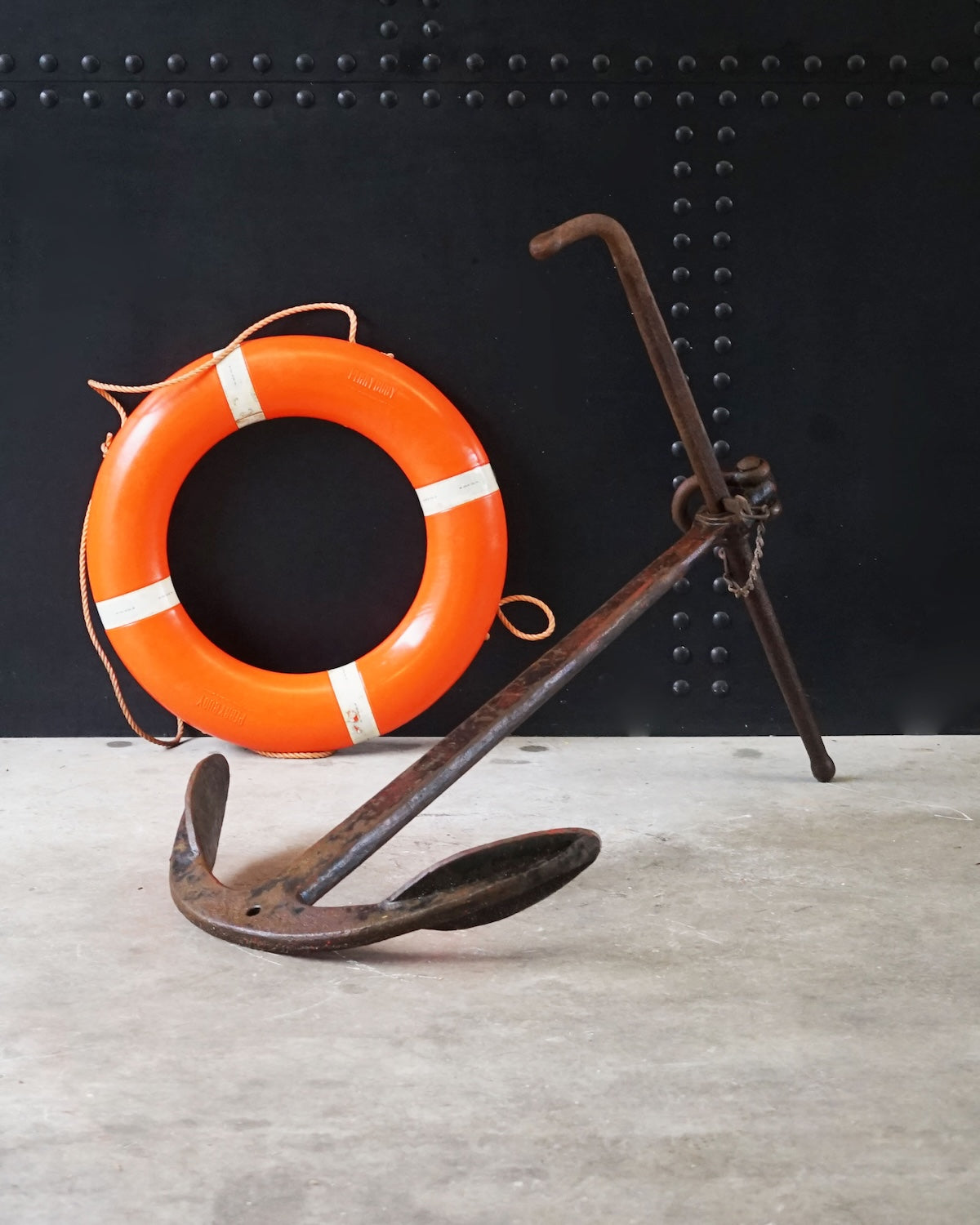 Large Iron Fishermans Anchor Trinity Marine