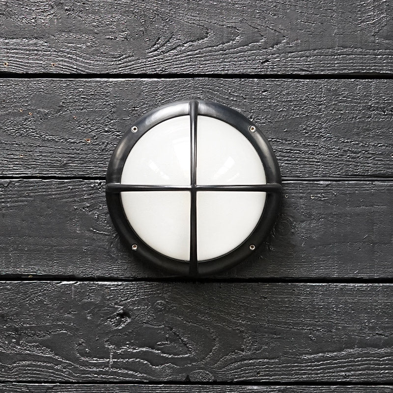 Italian Promenade Deck Bulkhead Light - Cannon Black Trinity Marine