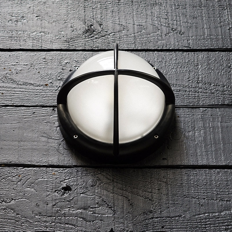 Italian Promenade Deck Bulkhead Light - Cannon Black Trinity Marine