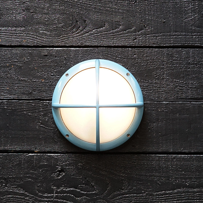 Italian Promenade Deck Bulkhead Light - Trade Wind Blue Trinity Marine