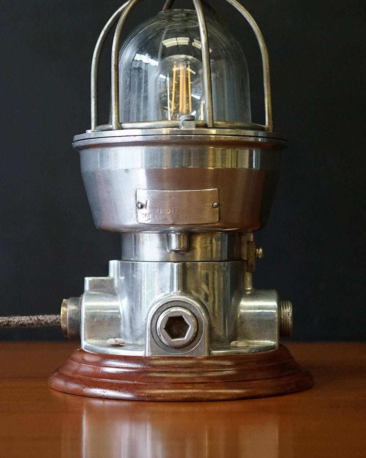 Italian Explosion Proof Table Lamp MV Gas Ice Trinity Marine