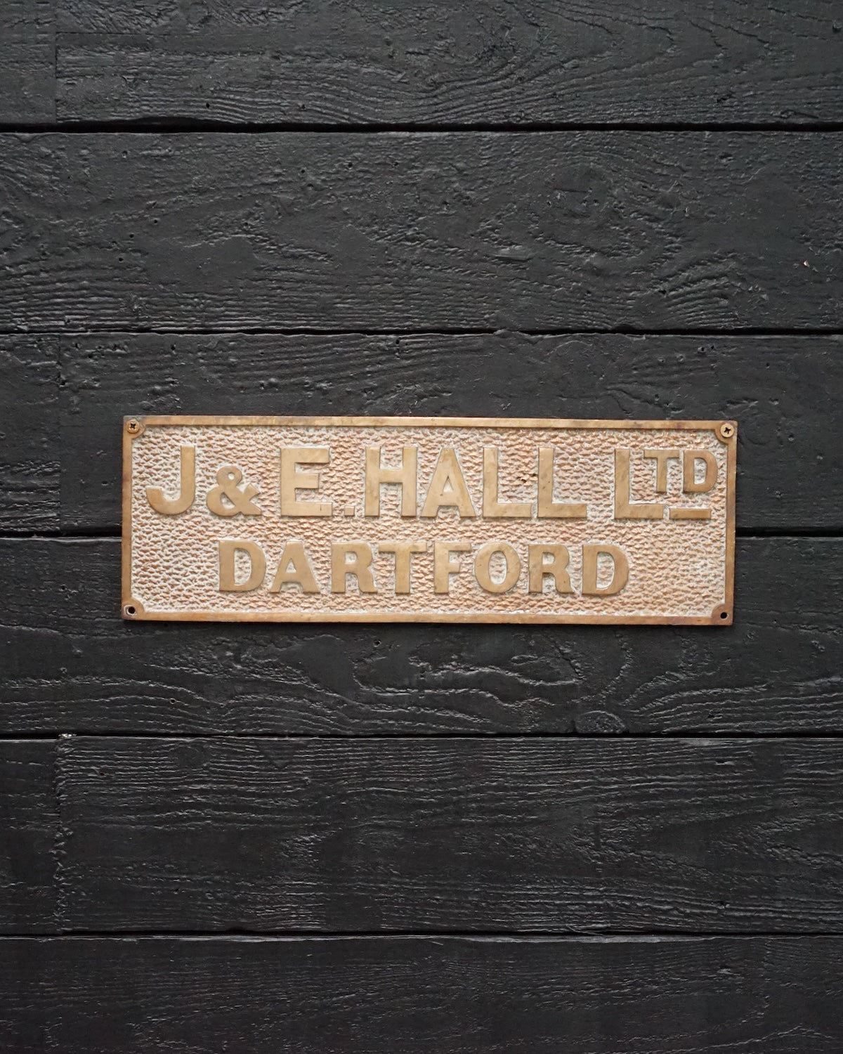 J & E Hall Ltd Dartford Builders Plate Trinity Marine