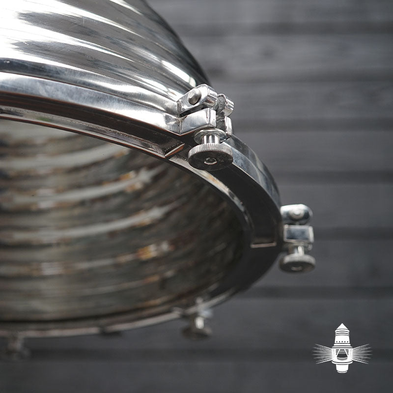 Large Aluminium Fluted Wiska Cargo Pendant Light Trinity Marine