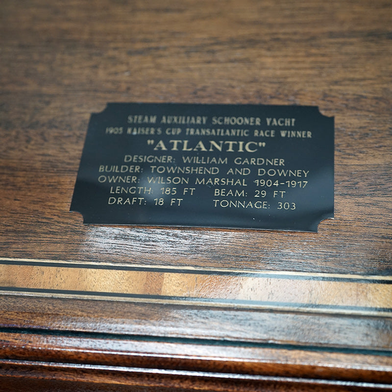 Large Exhibition Grade Model of Yacht ‘Atlantic’ Trinity Marine