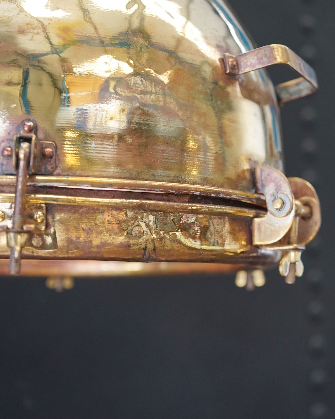 Large Brass Ships Cargo Pendant Light Trinity Marine