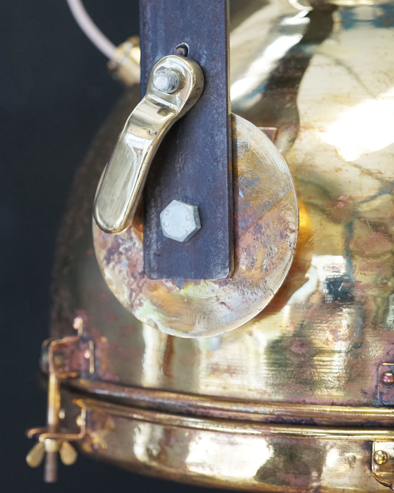 Large Brass Ships Cargo Pendant Light Trinity Marine