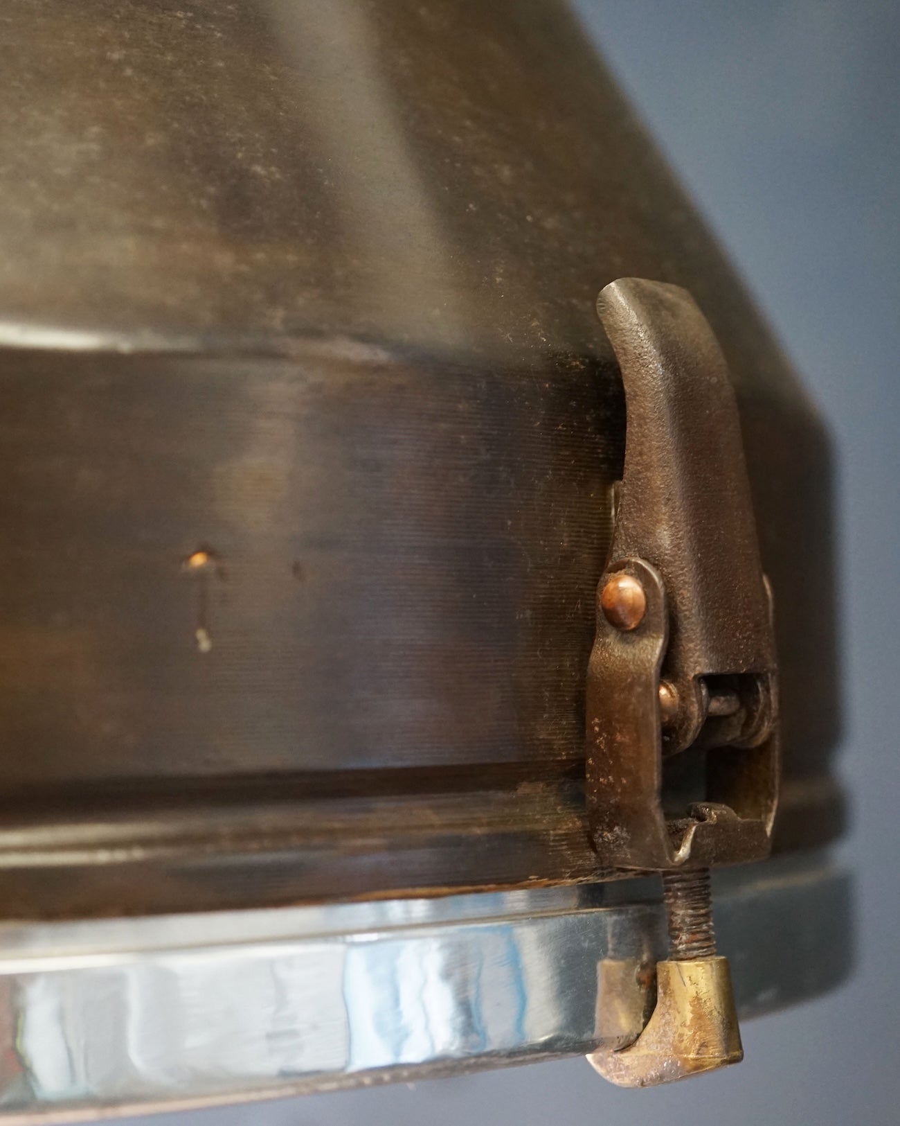 Vintage German Cargo Pendant Light Trinity Marine