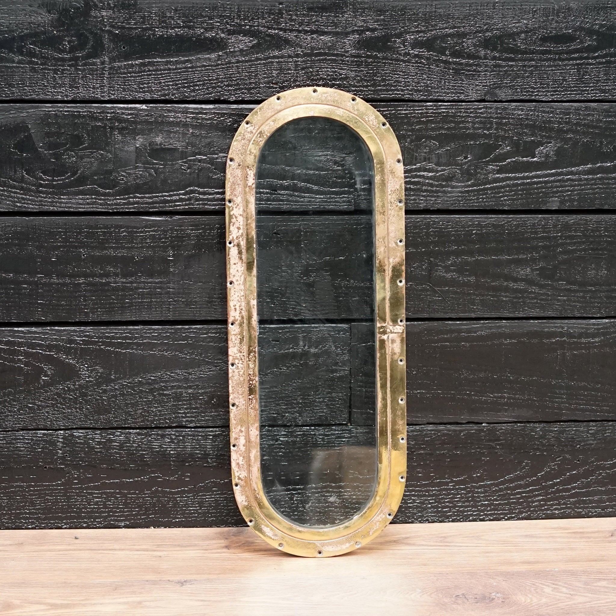 Lozenge Bronze Ships Porthole Window MV Augustus 1950s Trinity Marine