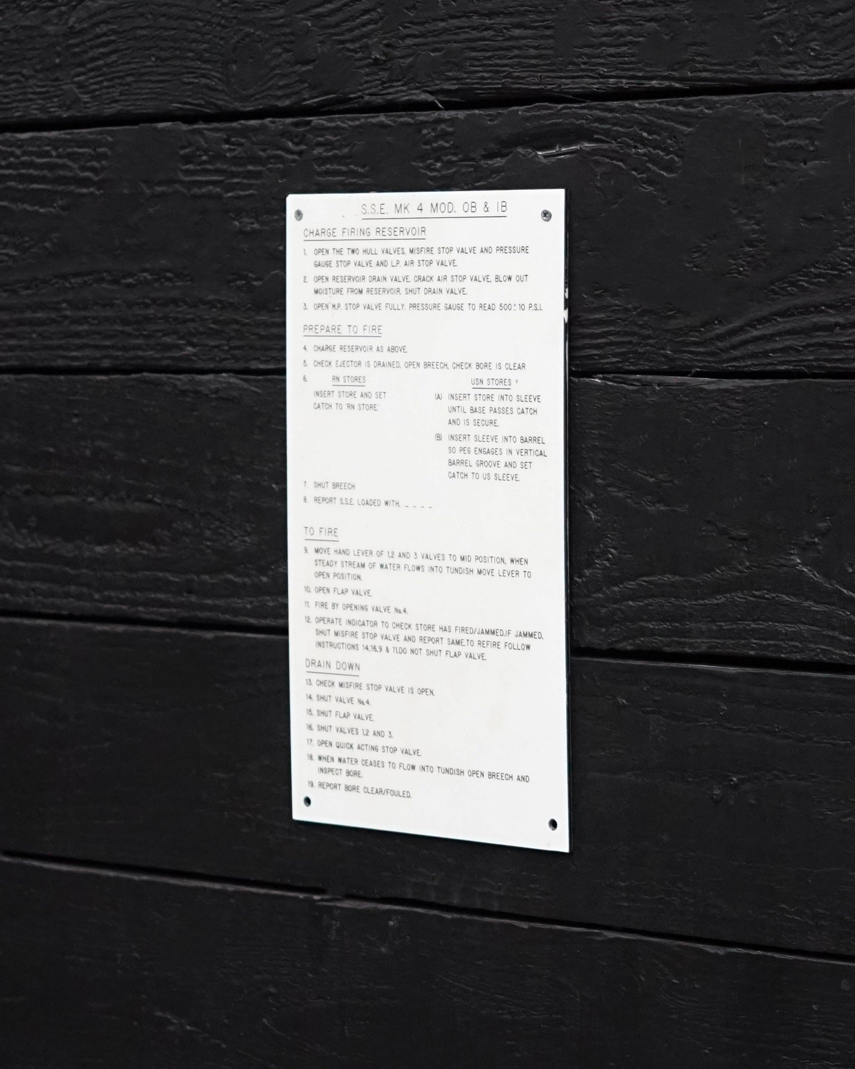 Mk4 Sign from HMS Orpheus Trinity Marine