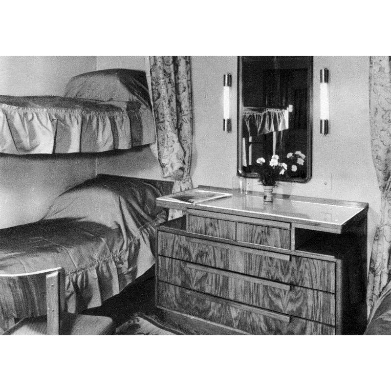 MV Augustus 1950s Italian Cabin Mirror Trinity Marine