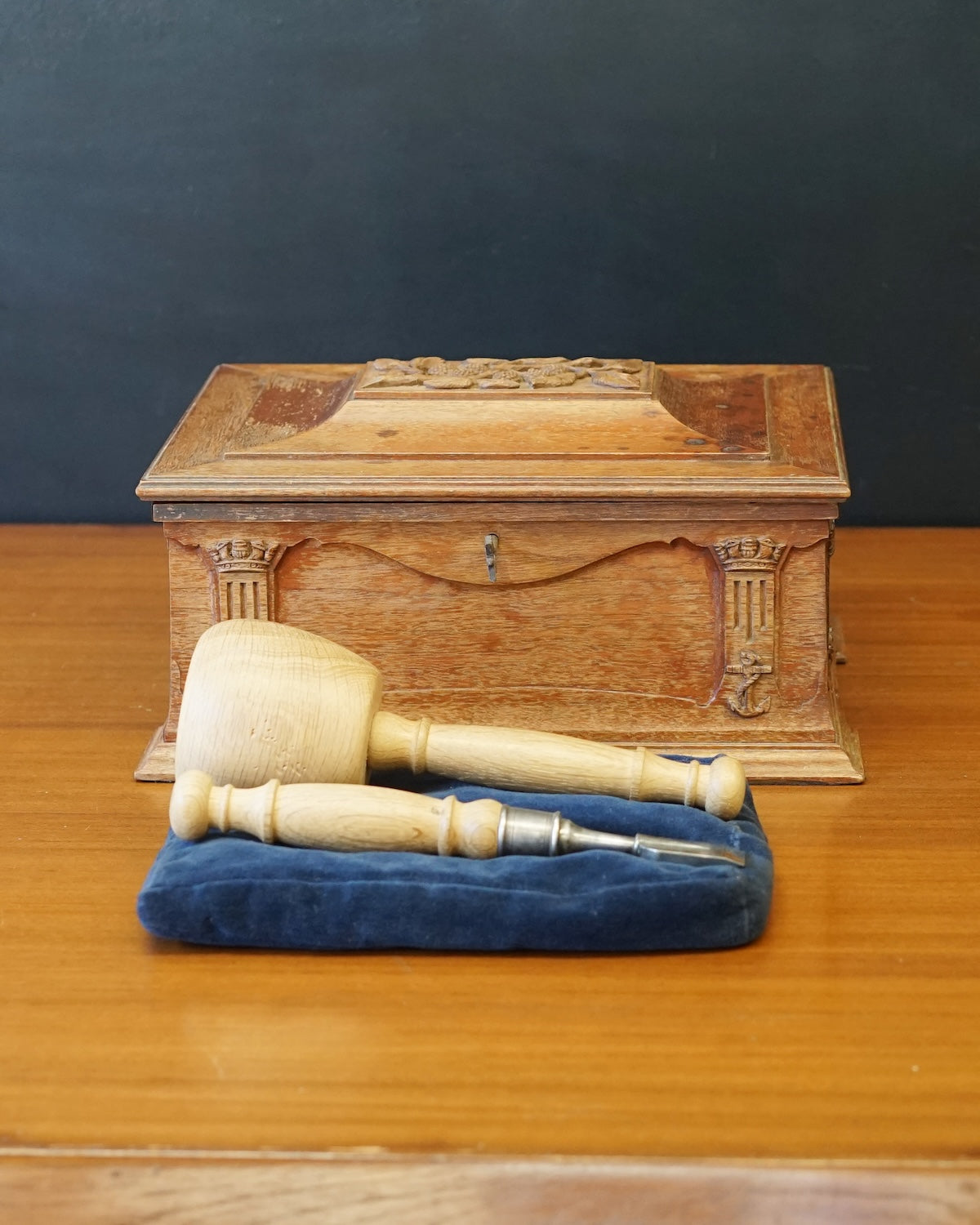 Royal Navy Launching Boxed Gavel - HMS Bramble 1938 Trinity Marine