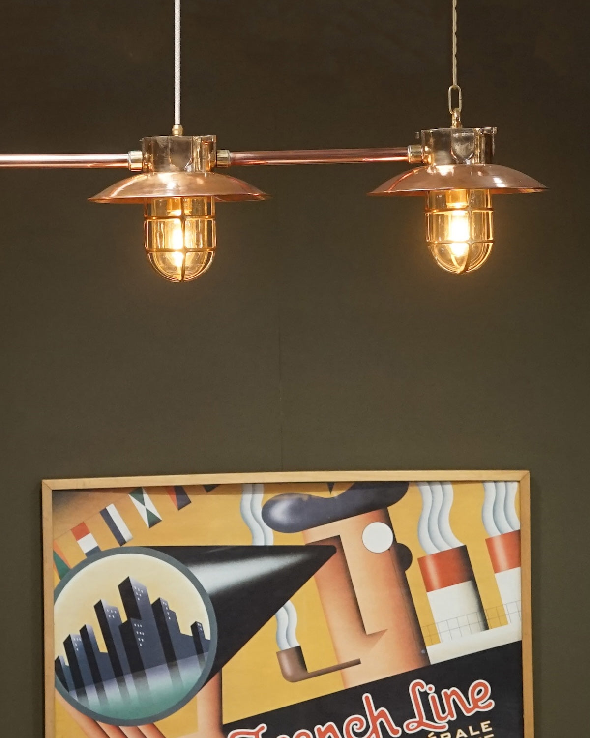 Bespoke Island Pendant Lights - MV Neptune Trinity Marine
