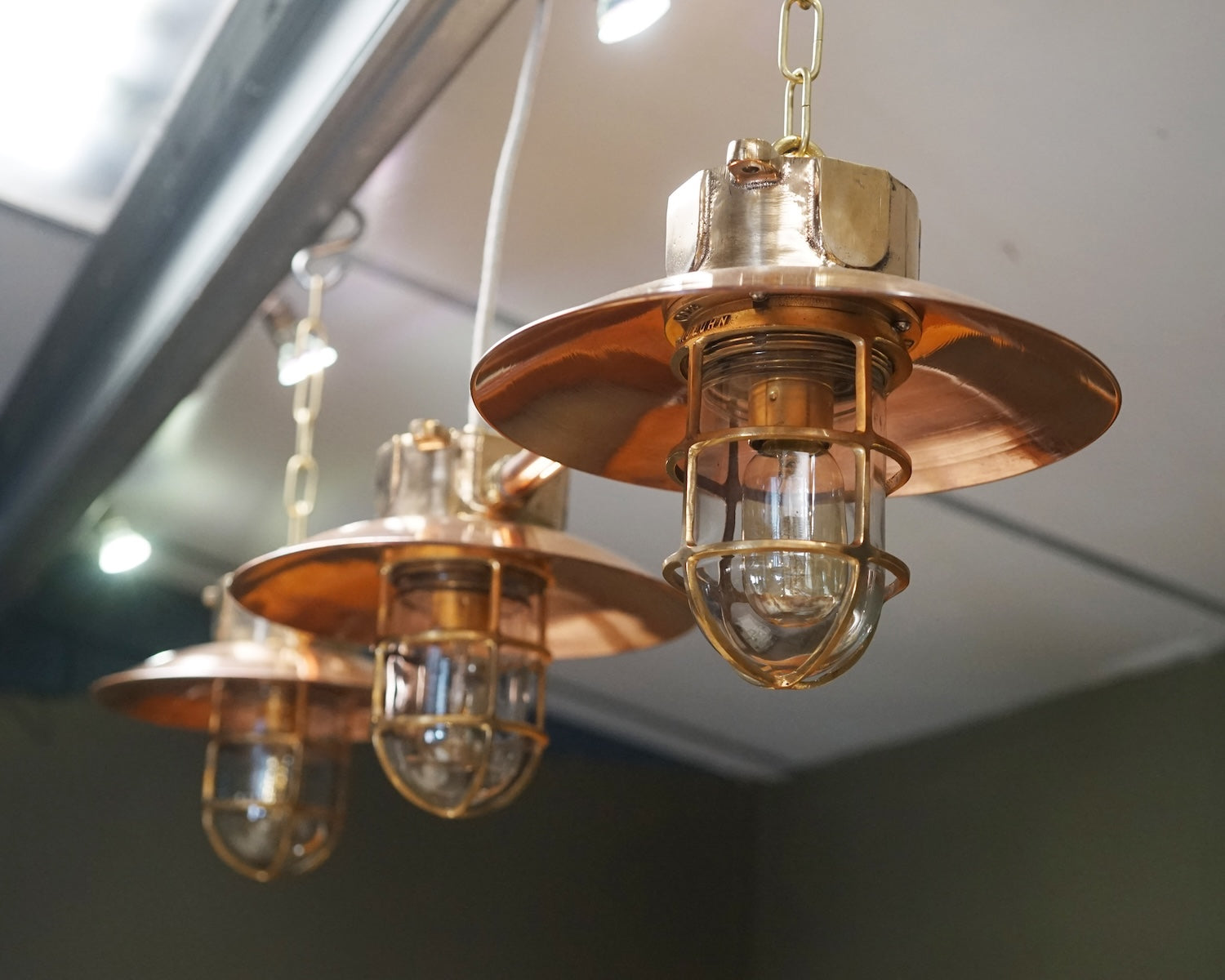 Bespoke Island Pendant Lights - MV Neptune Trinity Marine