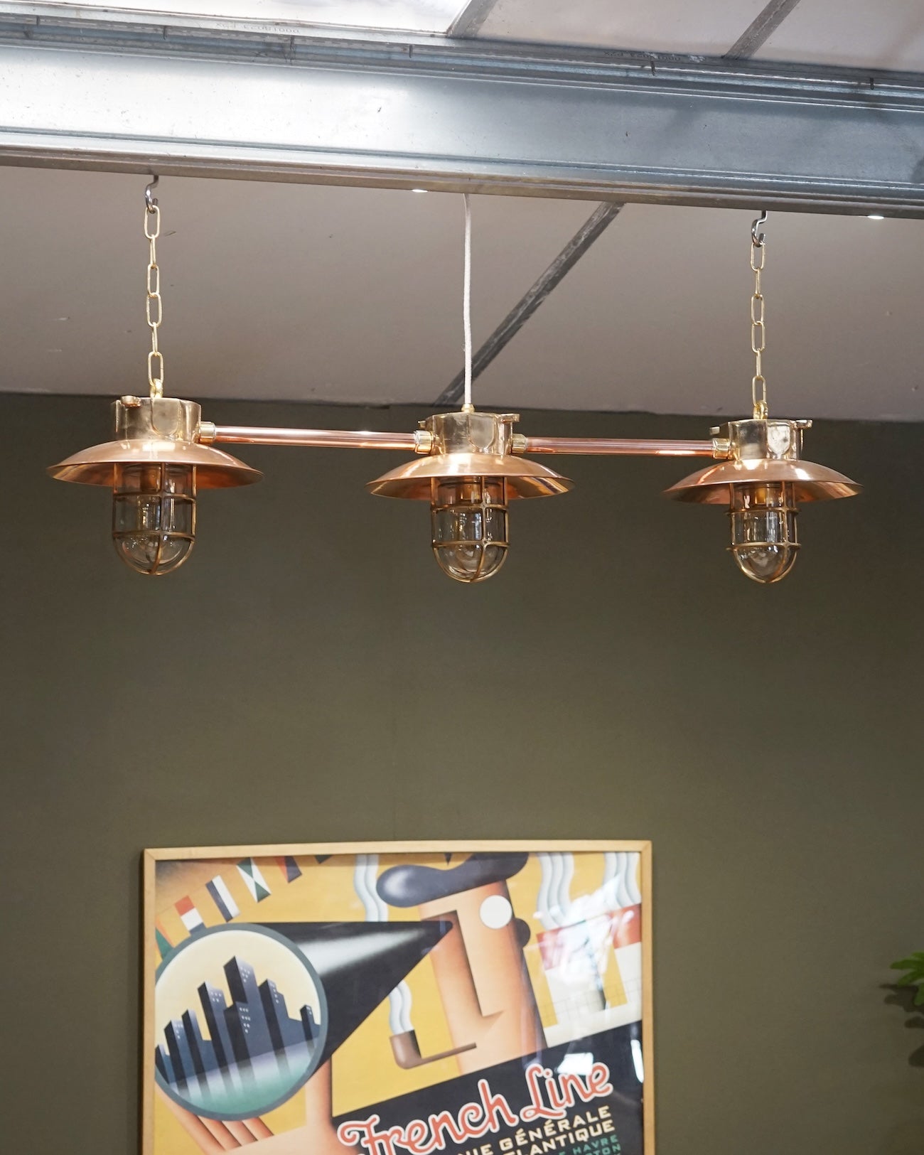 Bespoke Island Pendant Lights - MV Neptune Trinity Marine