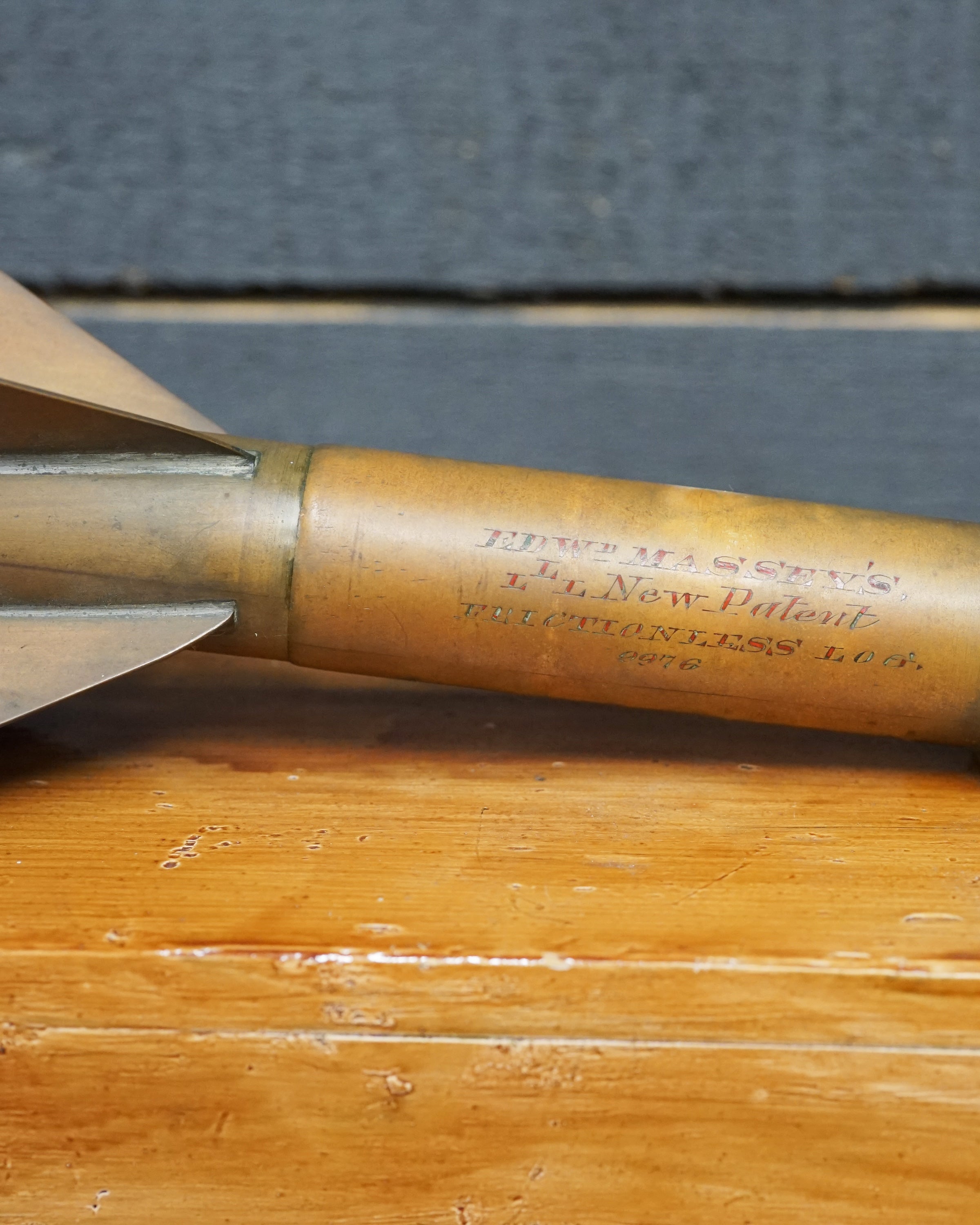 Edward Massey “Frictionless Propeller” Mechanical-End Harpoon Log Trinity Marine