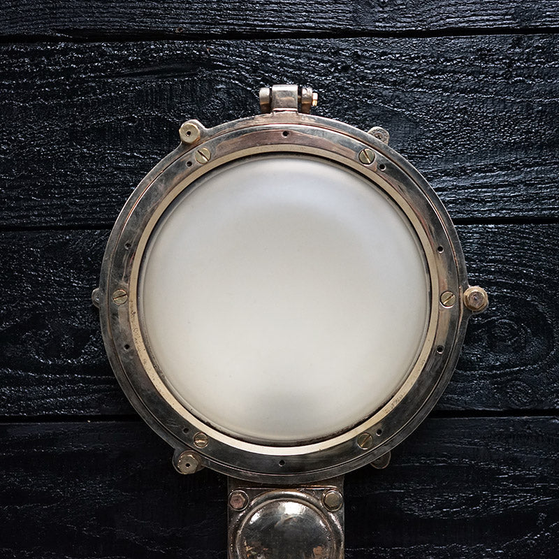Mid Century Ocean Liner Brass Wall Light Trinity Marine