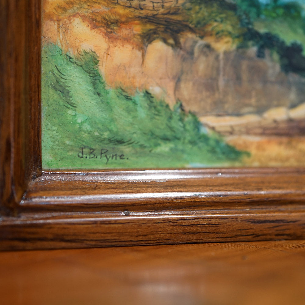 Mid 1800s Upper Tranmere View Oil Miniature Trinity Marine