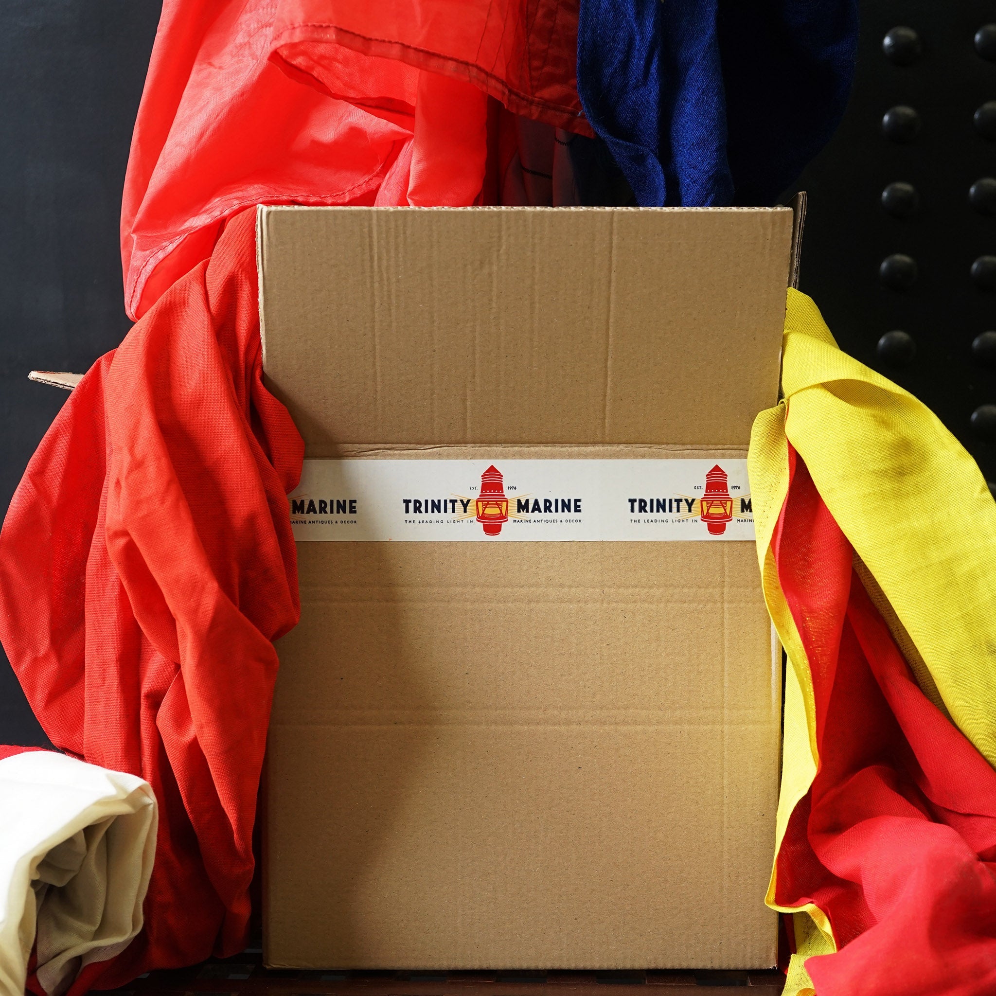 Mixed Box of Original Ships Flags Trinity Marine