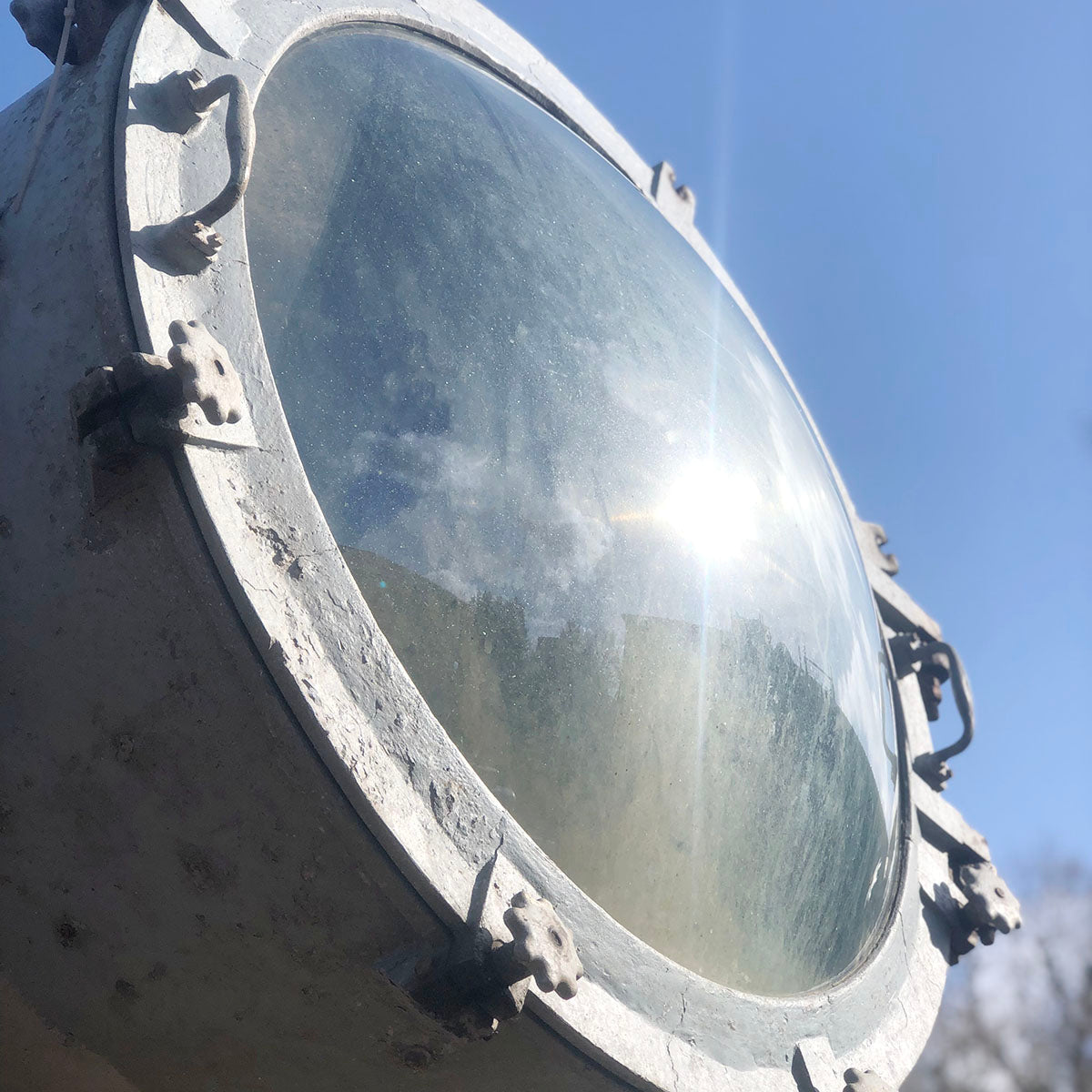 Mounted XL Russian Navy Battleship Searchlight Trinity Marine