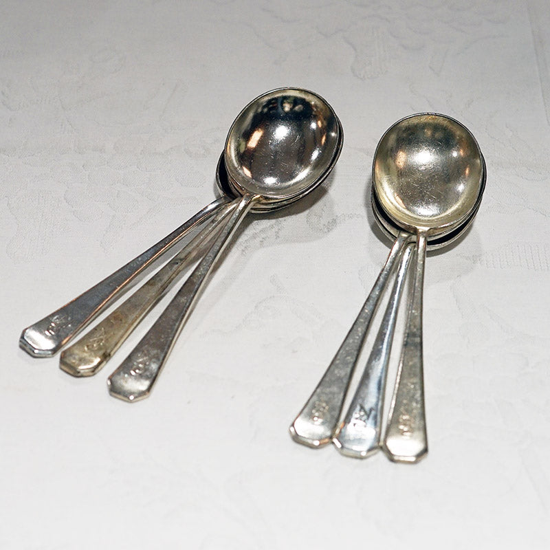 NZSC Ocean Liner Six Soup Spoons - 1930’s Trinity Marine