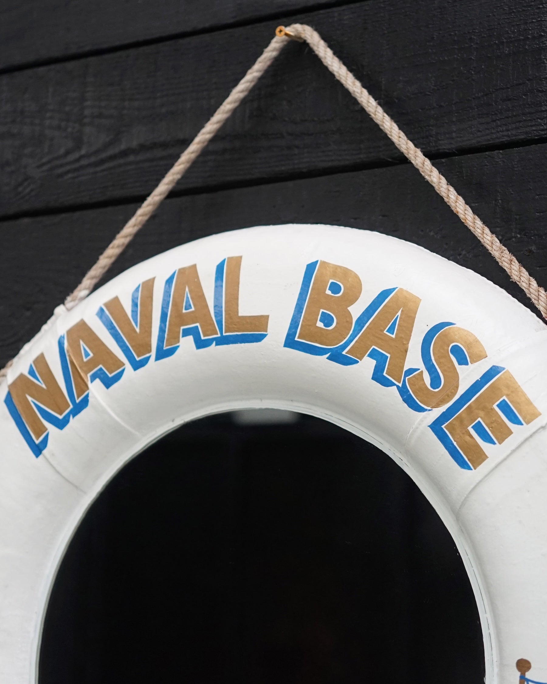 Royal Navy Naval Base Commander Life Ring - Mirror Trinity Marine