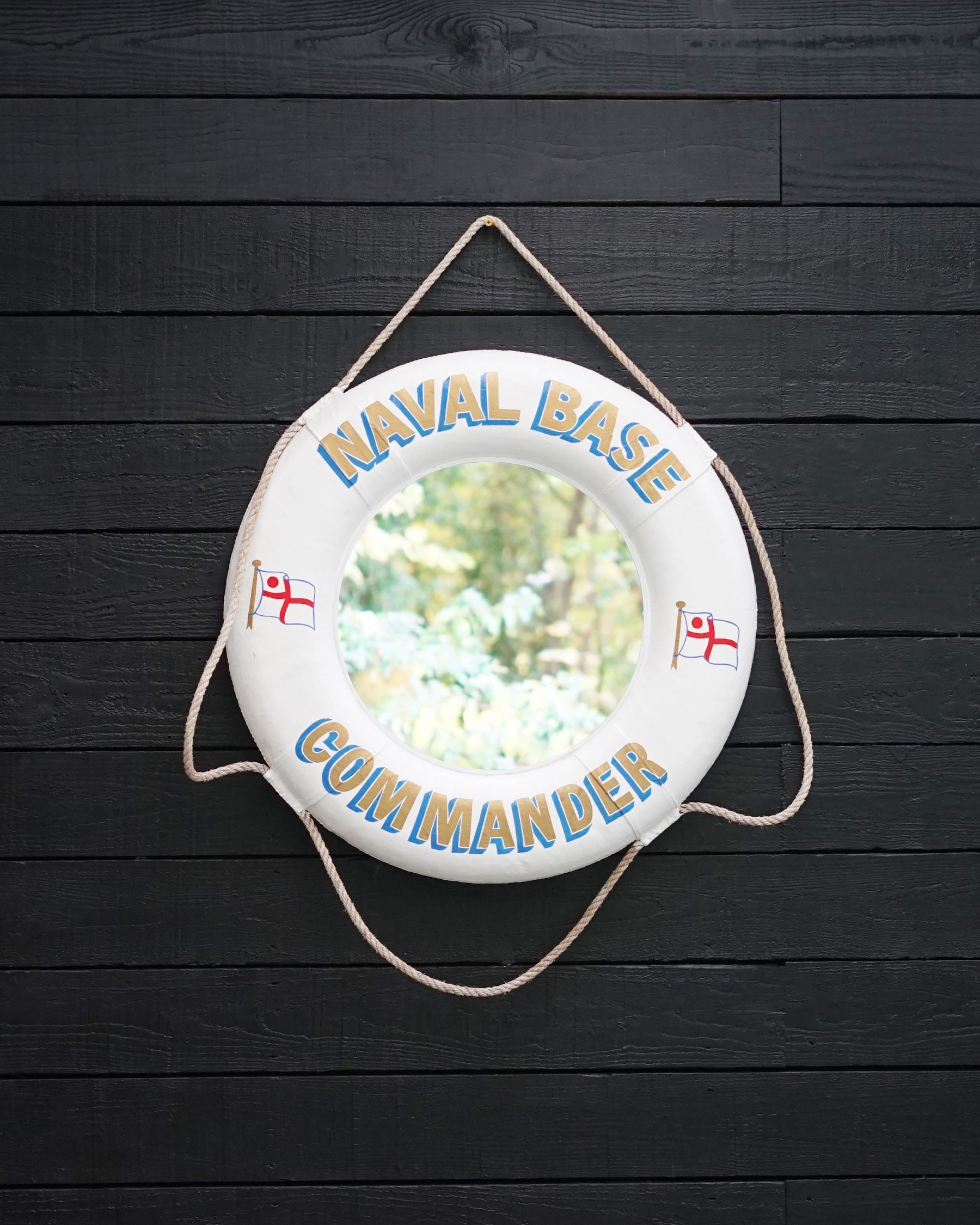 Royal Navy Naval Base Commander Life Ring - Mirror Trinity Marine