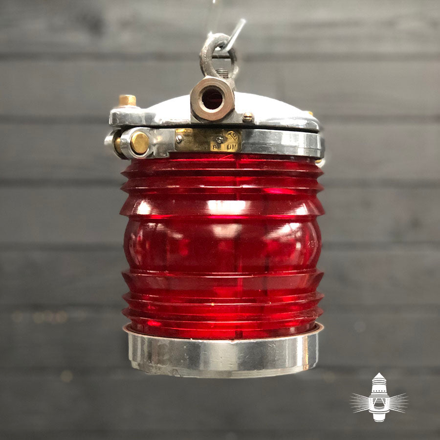 Navigation Fresnel Pendant Ex Russian Navy - Red Trinity Marine