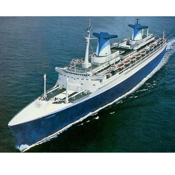 SS Norway Bow Name Plate – Norwegian Cruise Line 1979 Trinity Marine