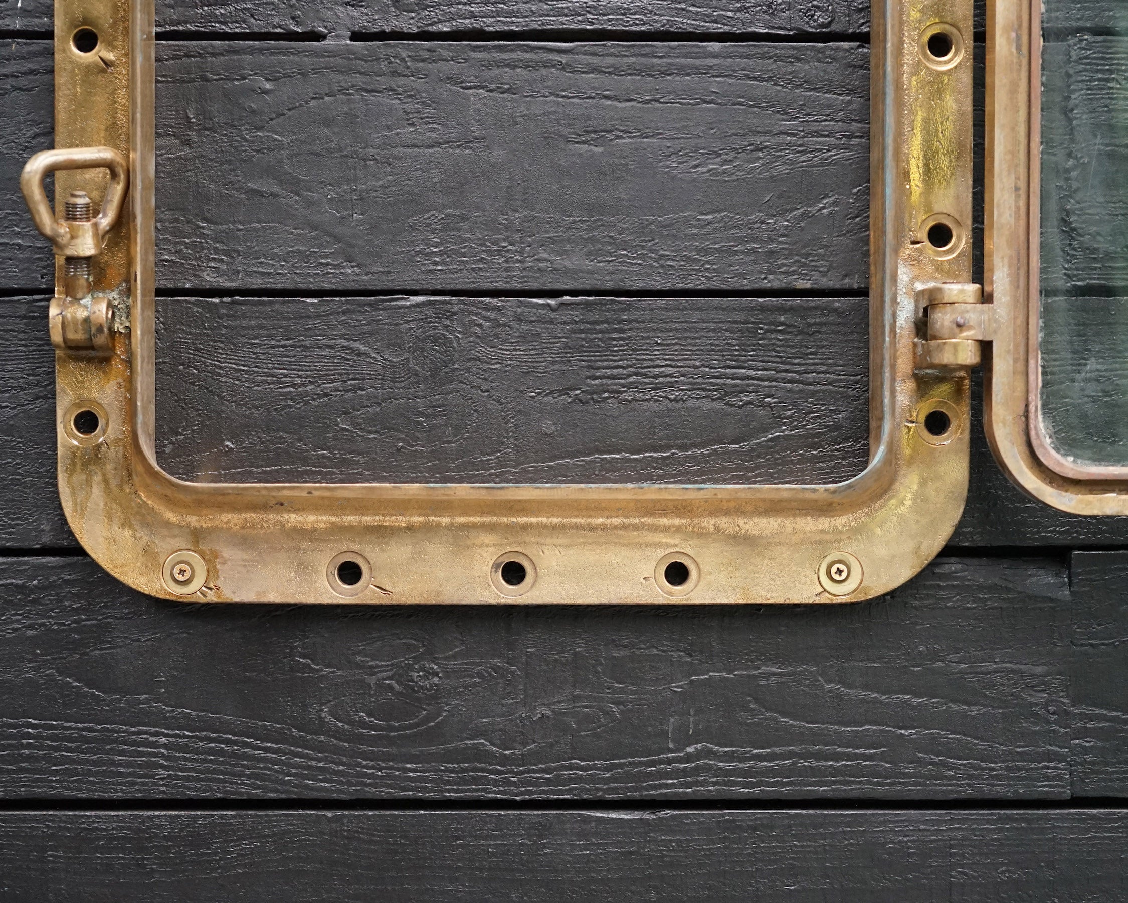Opening Brass Ships Windows - 76 x 55 Trinity Marine