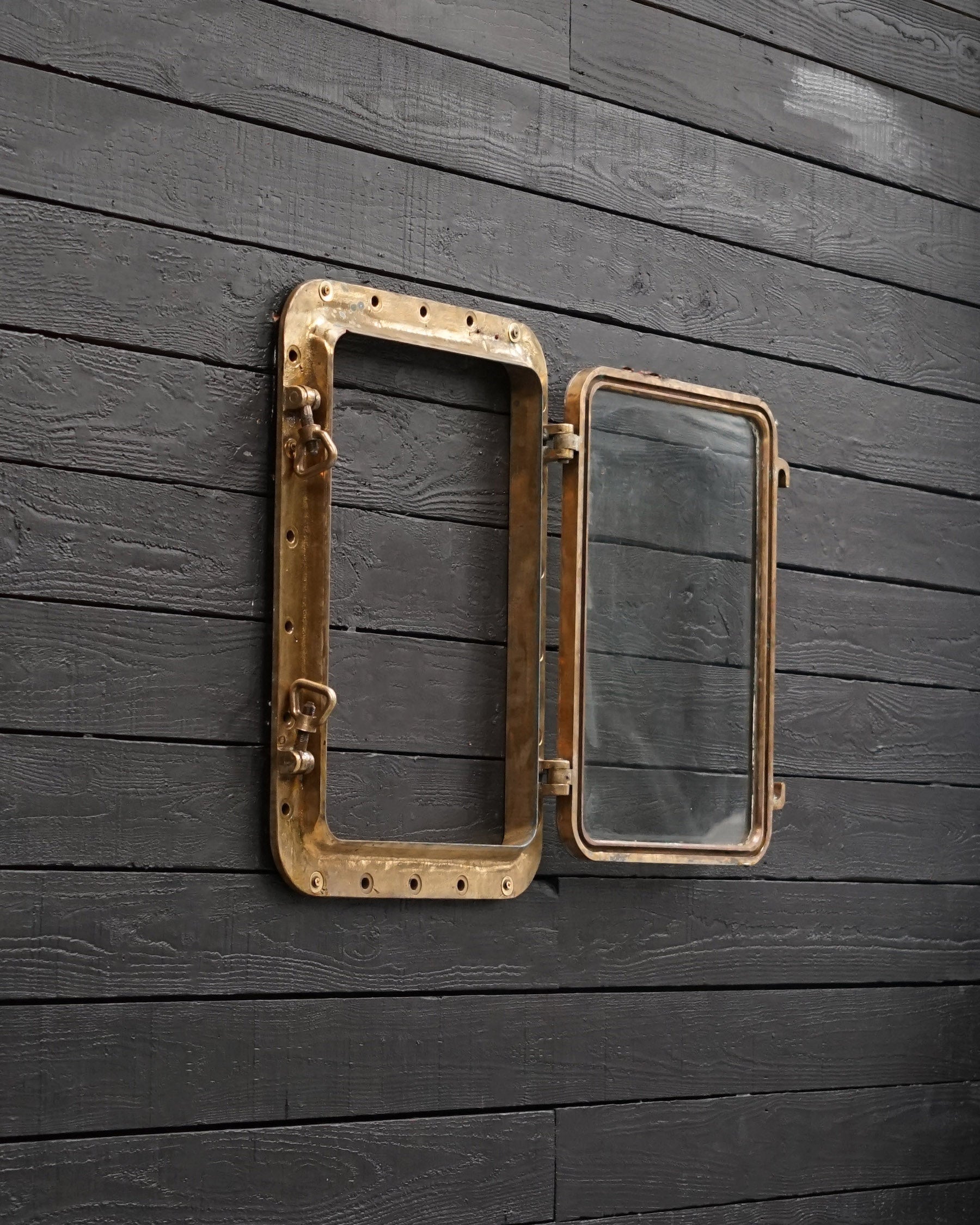 Opening Brass Ships Windows - 76 x 55 Trinity Marine