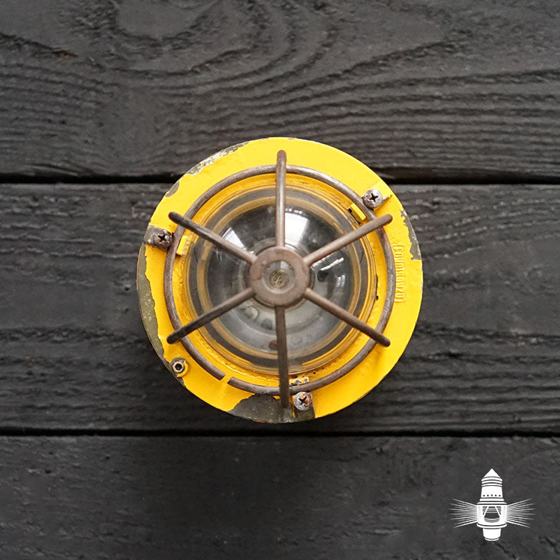 Original Ships Explosion Proof Bulkhead Light - Yellow Trinity Marine