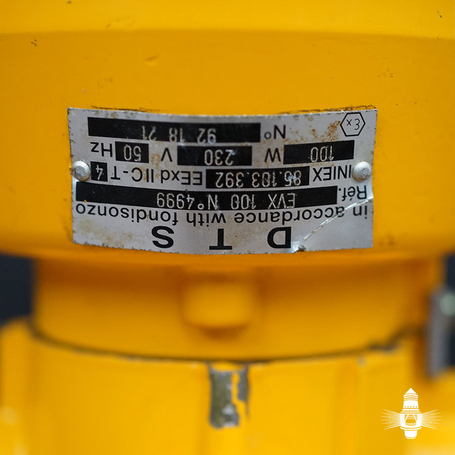 Original Ships Explosion Proof Bulkhead Light - Yellow Trinity Marine