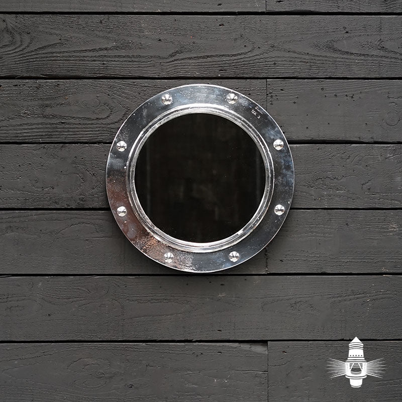 Original Ships Salvage Fixed Porthole Mirror - 17in Trinity Marine
