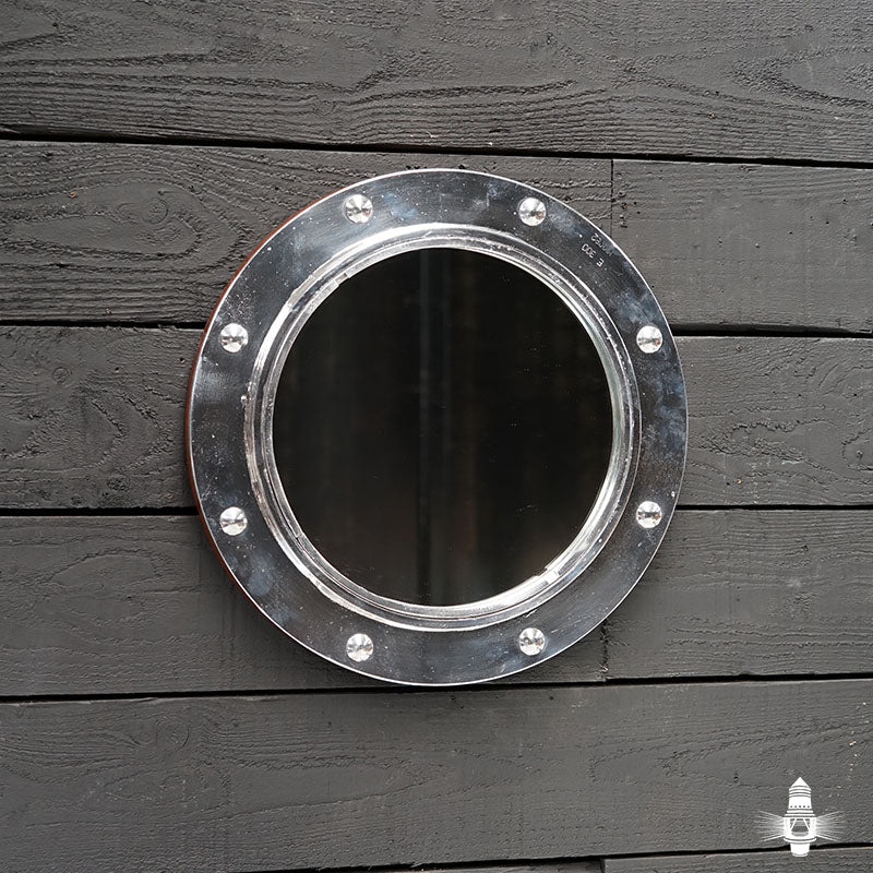 Original Ships Salvage Fixed Porthole Mirror - 17in Trinity Marine