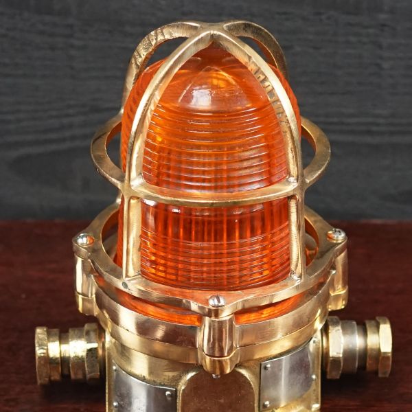 Pauluhn USA Bronze Helipad Light - Orange Trinity Marine