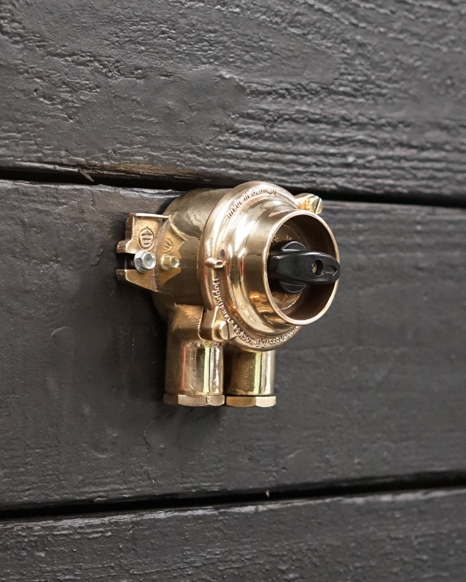 Industrial Marine Salvage Brass Light Switch Trinity Marine