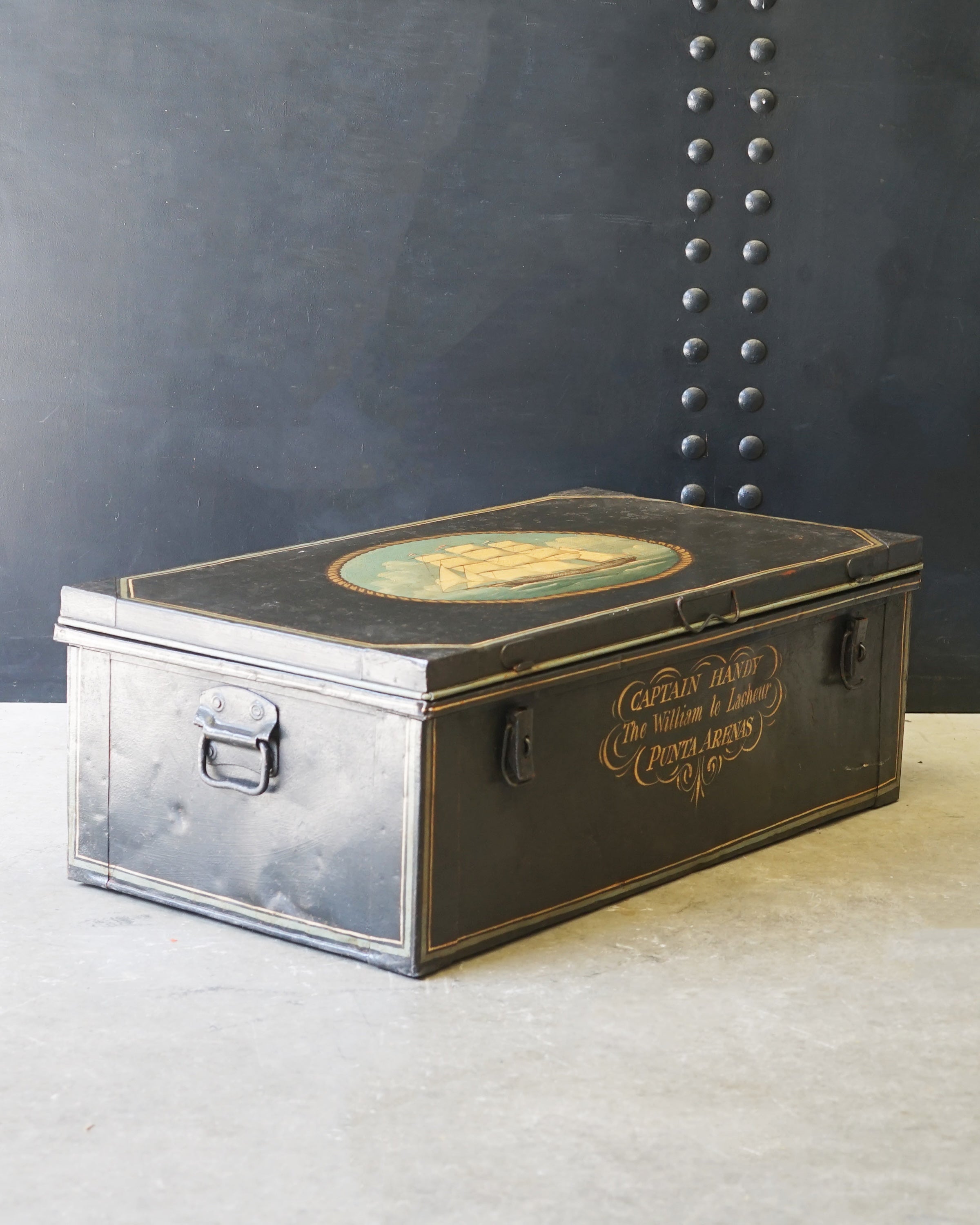 Clipper Travellers Trunk 19th Cent. Style Trinity Marine