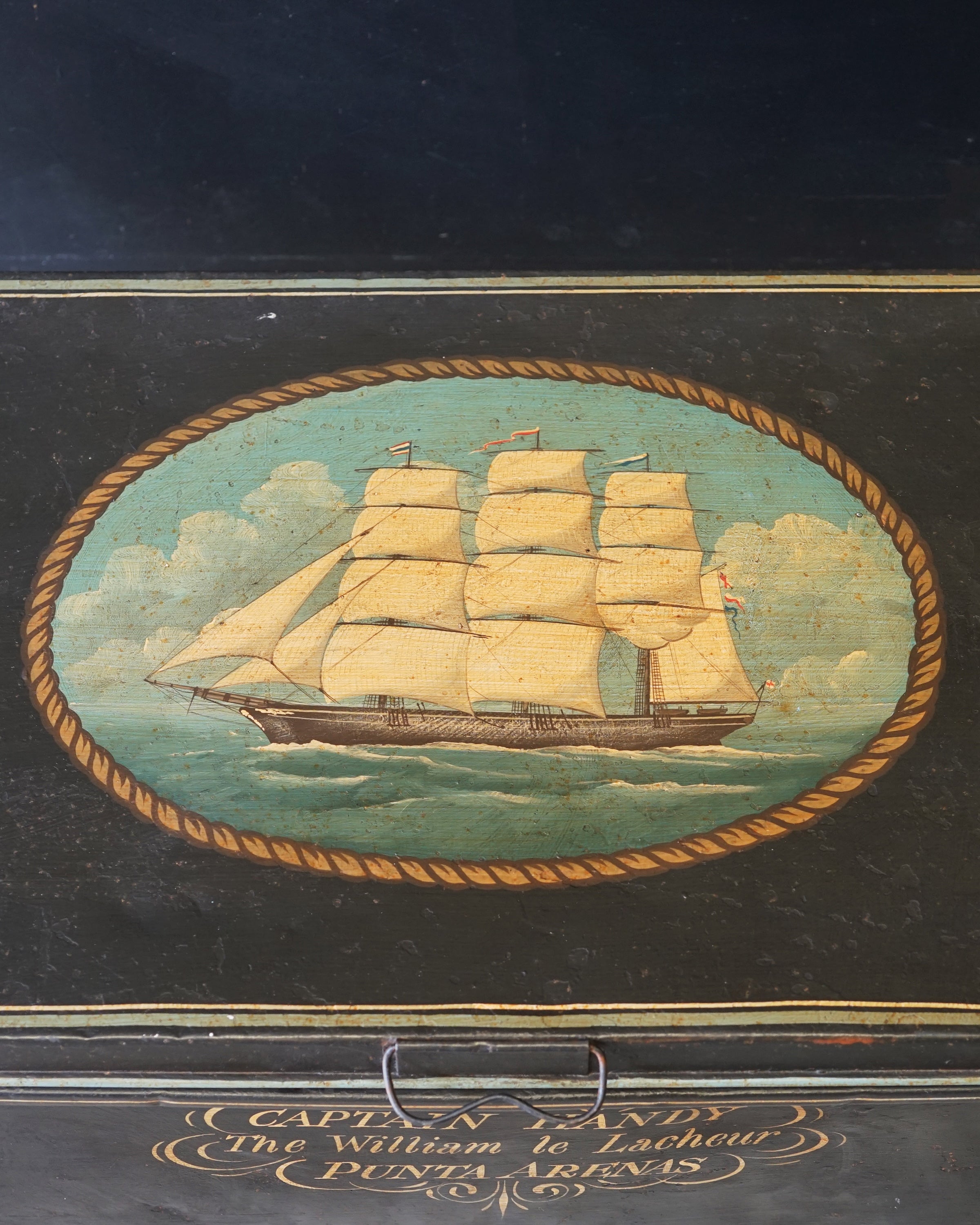 Clipper Travellers Trunk 19th Cent. Style Trinity Marine